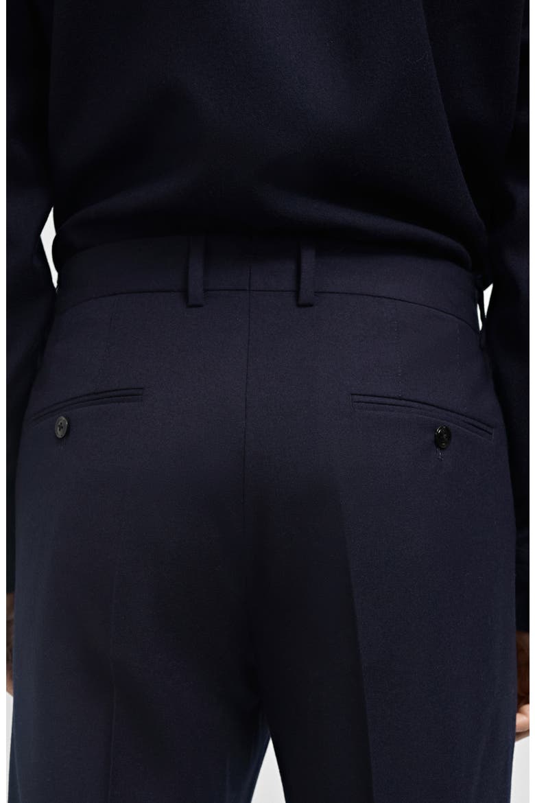 Slim Fit Virgin Wool Dress Pants, Alternate, color, DARK NAVY