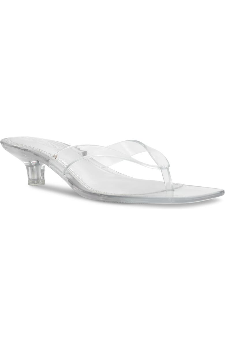 Steve Madden Tracie Kitten Heel Flip Flop, Main, color, Clear