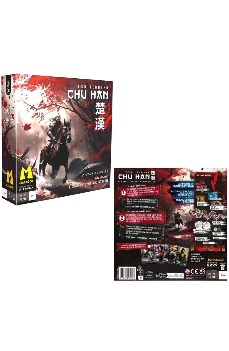 Matagot Chu Han Strategy Card Game, Area Control Deckbuilder, Ages 12+, Alternate, color, Multicolored