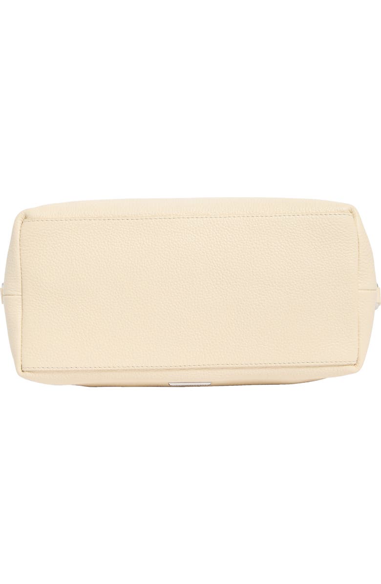 Rebecca Minkoff Moto Zip Leather Satchel, Alternate, color, Eggshell