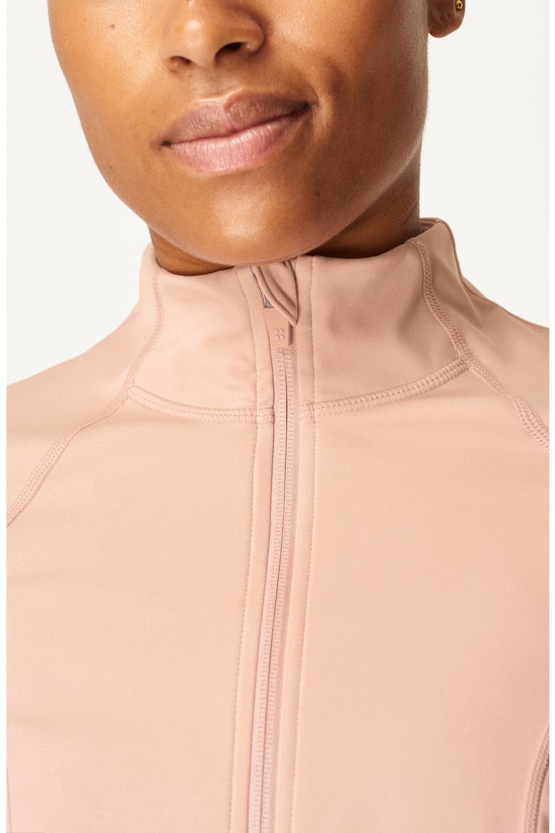 Power Workout Jacket, Alternate, color, MISTY ROSE PINK