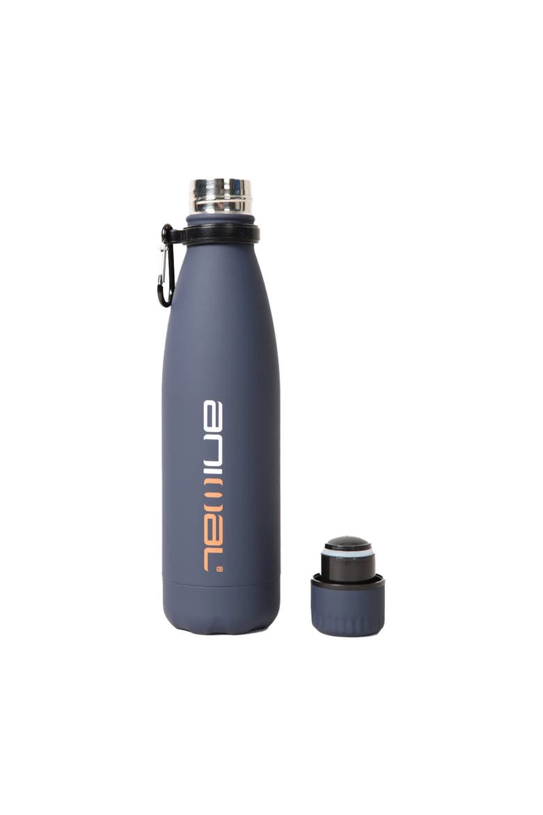 Rubber 480ml Water Bottle, Alternate, color, Navy