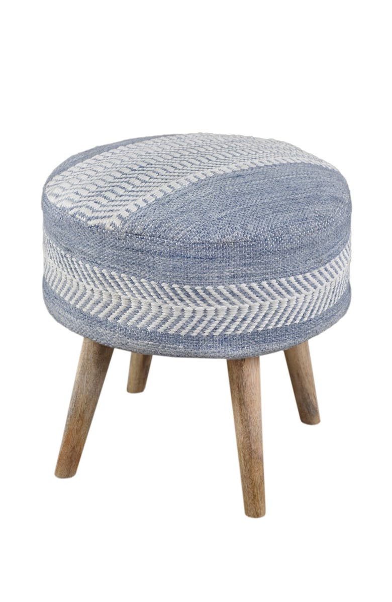 Anaya Seaside Stripe Oversized Handwoven Stool, Main, color,