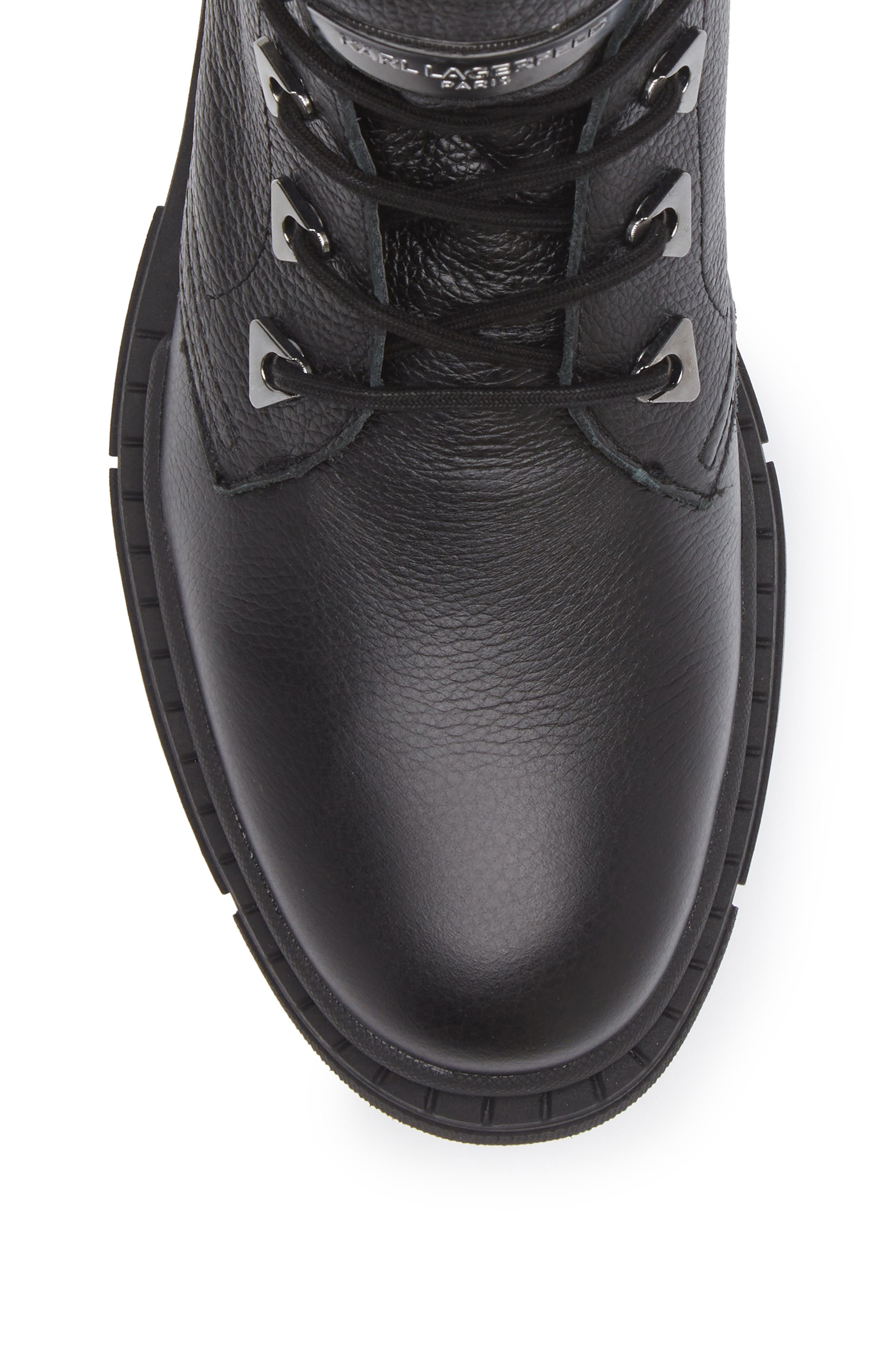 Lug Sole Tumbled Boot, Alternate, color, BLACK