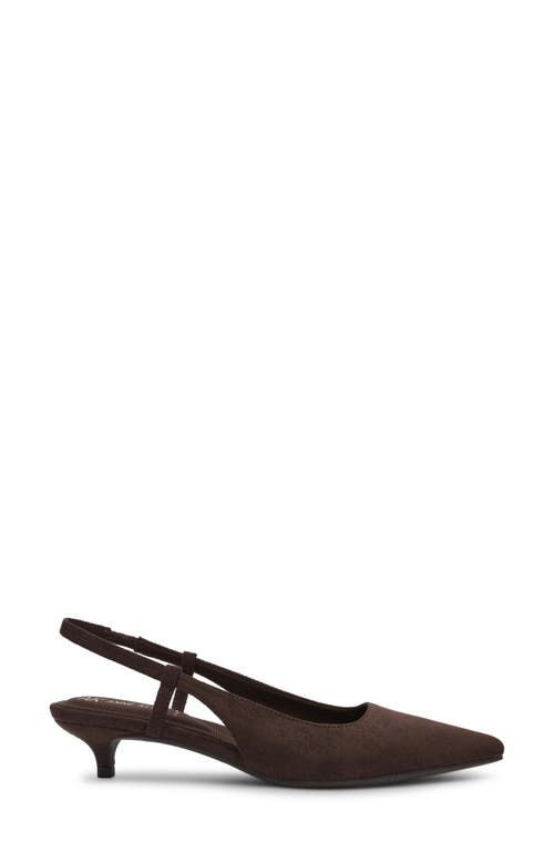 Anne Klein Shorty Slingback Pump In Brown