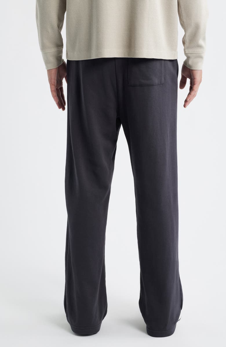 BP. Terry Wide Leg Pants, Alternate, color, Black Faded