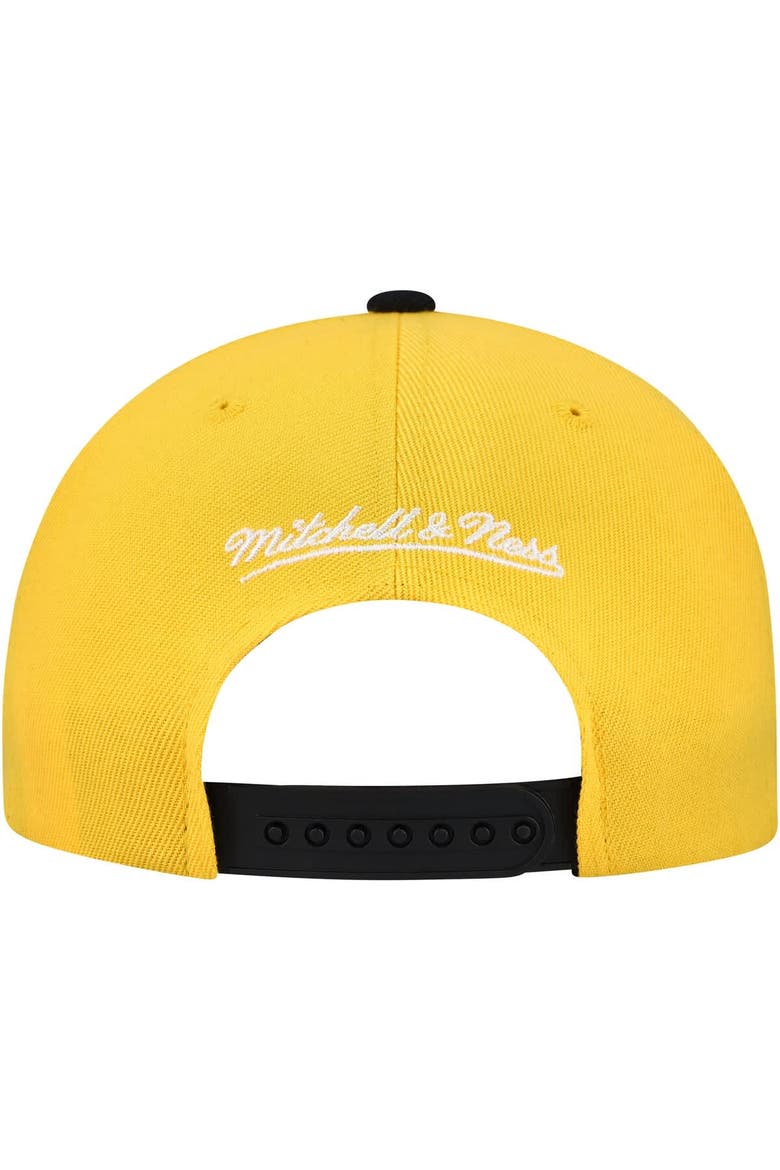 Men's Mitchell & Ness Gold/Black Pittsburgh Penguins Underarch Two-Tone Pro Crown Snapback Hat, Alternate, color, Gold