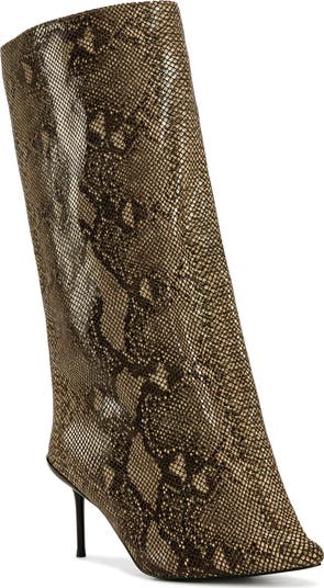 Couture Crazy Pointy Toe Knee High Boot