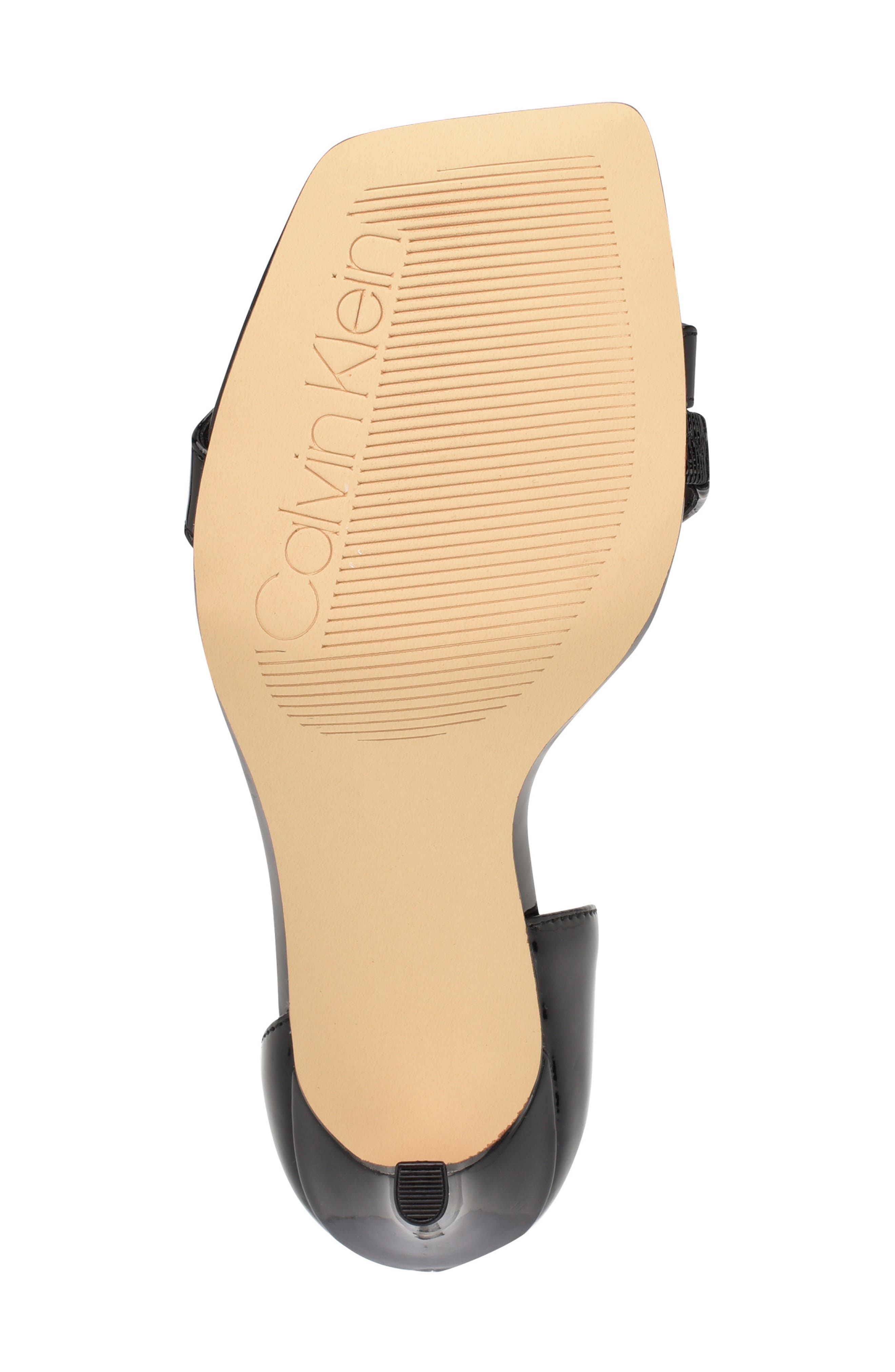 Calvin Klein Tracy Patent Sandal, Alternate, color, 