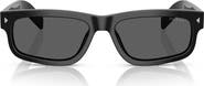Prada 57mm Rectangular Sunglasses