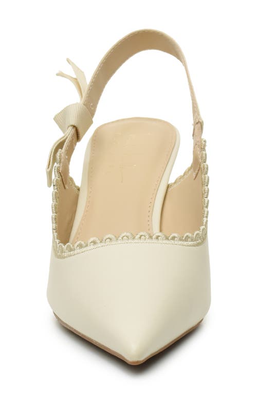 NICOLE MILLER NICOLE MILLER SCALLOPED SLINGBACK PUMP