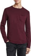 John Varvatos Sid Raw Edge Organic Cotton Long Sleeve T-Shirt