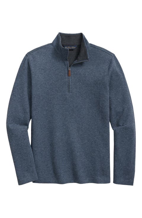 COTTON TOUCH NYLON QUARTER ZIP　サイズM 100% Cotton Quarter-Zip Sweatshirts for Men | Nordstrom