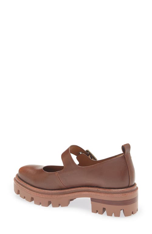 Korks Veronika Mary Jane Flat In Brown