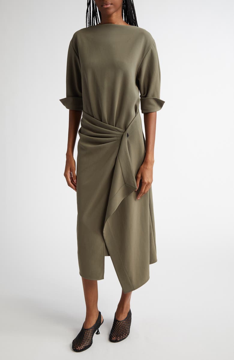 Proenza Schouler Maisie Matte Double Crepe Dress, Alternate, color, 