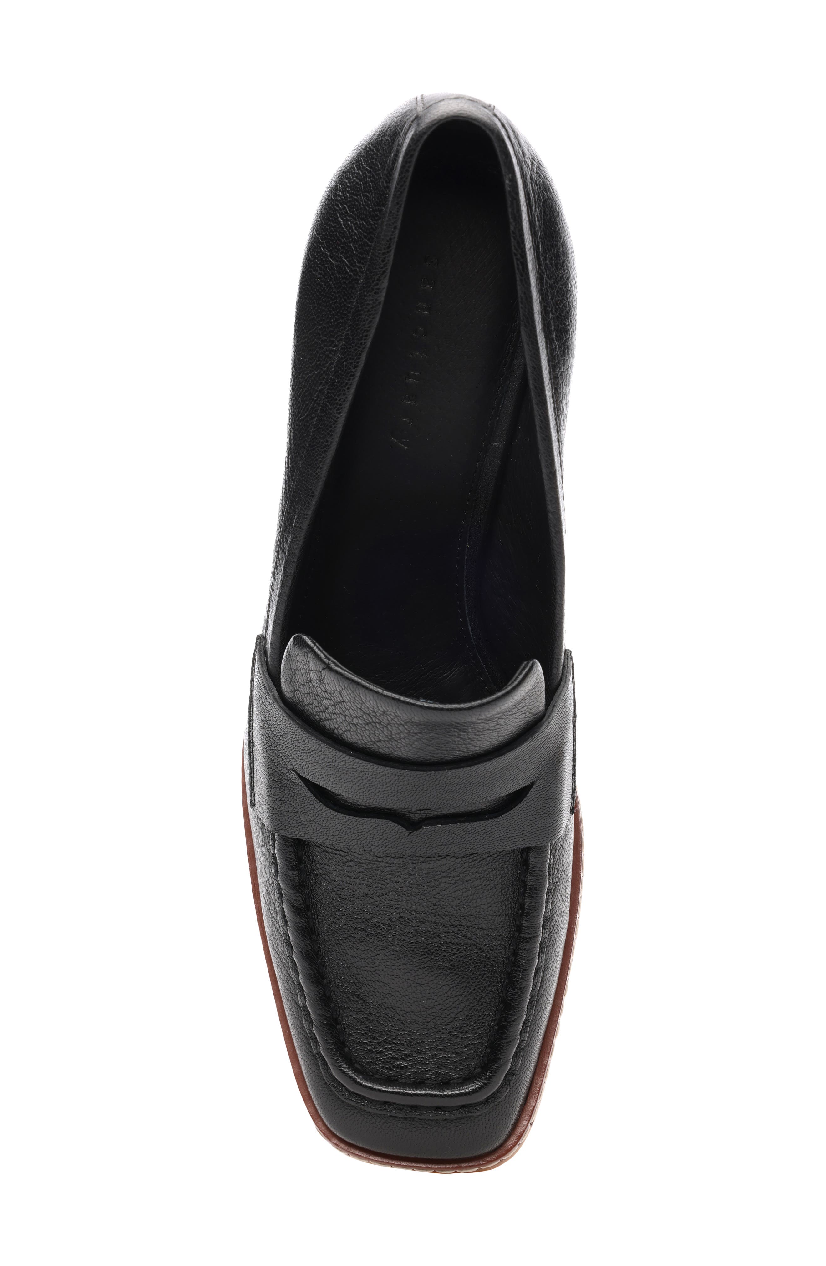 Sanctuary Cadence Wedge Loafer, Alternate, color, Black