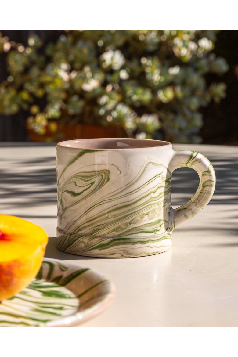 Marbled Mug, Alternate, color, Olive