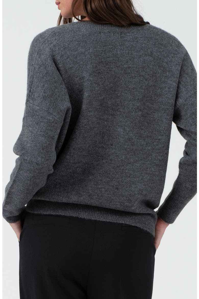 Drop Shoulder Sweater, Alternate, color, CHARCOAL