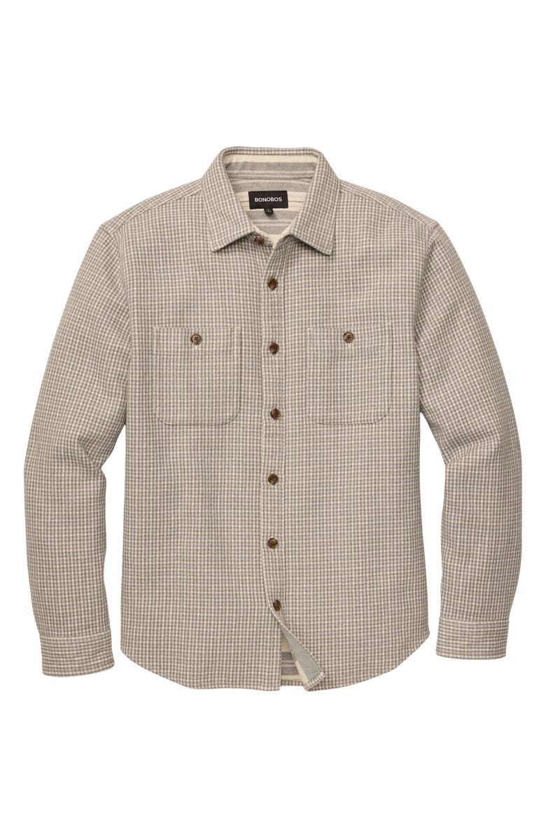 Bonobos Gingham Double Cloth Overshirt, Alternate, color, 