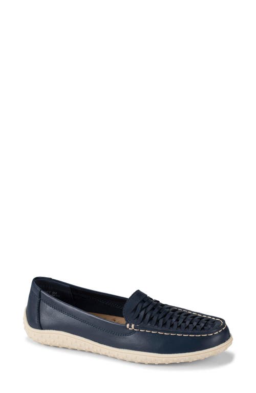 Baretraps Bridget Boat Shoe In Navy Leather