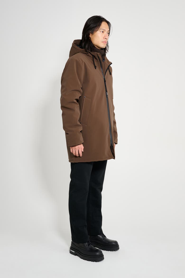 Stockholm Matte Winter Coat, Alternate, color, Dark Brown