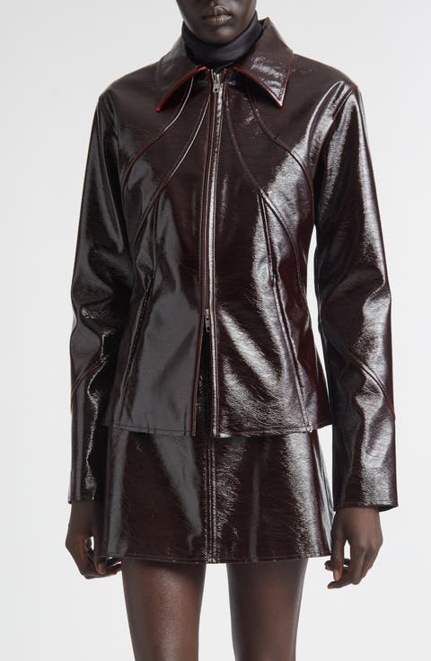 Filipa Glossed Zip Jacket