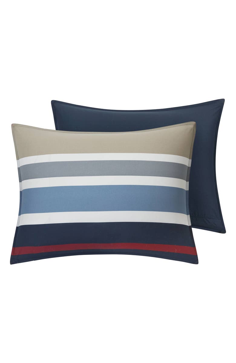Nautica Bradford Duvet Set, Alternate, color, Navy