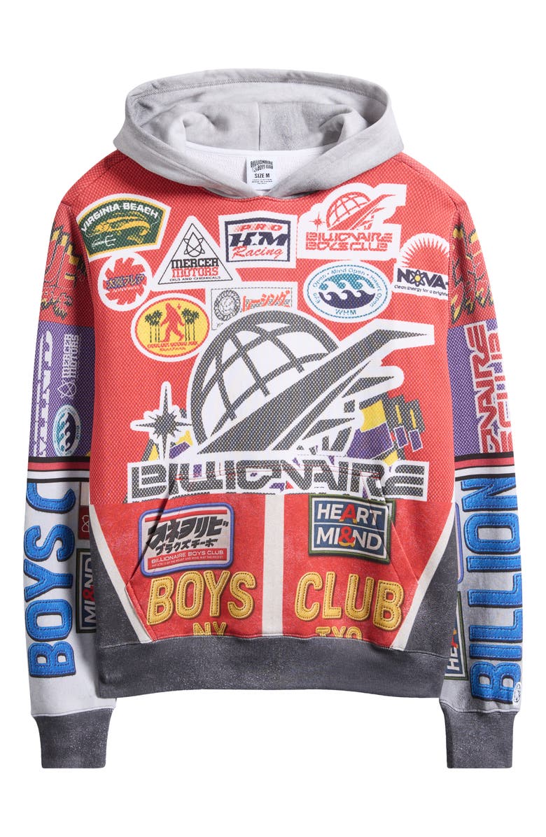 Billionaire Boys Club BB Outside Cotton Hoodie, Main, color, White