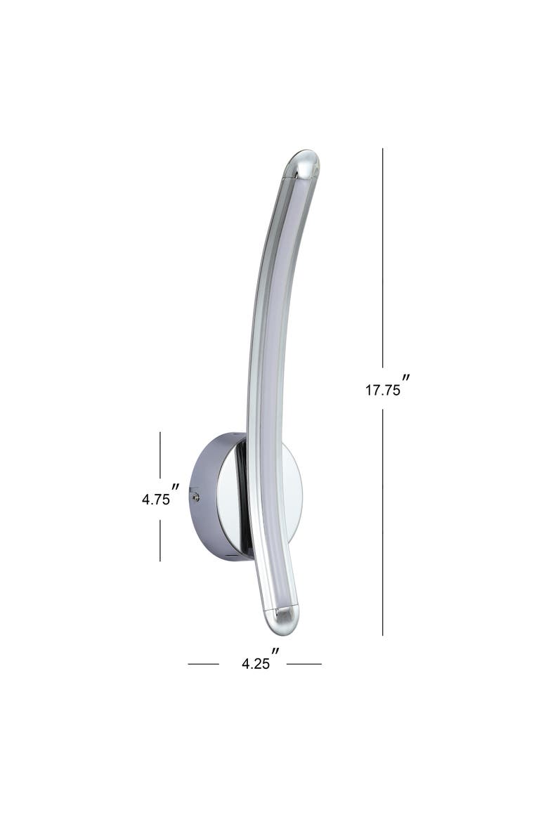 Roxanna Dimmable Integrated LED Metal Sconce, Alternate, color, Chrome