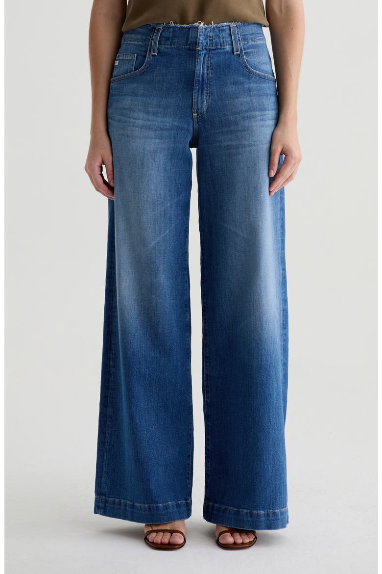 Deven High Waist Ultra Wide Leg Jeans, Main, color, RUNWAY