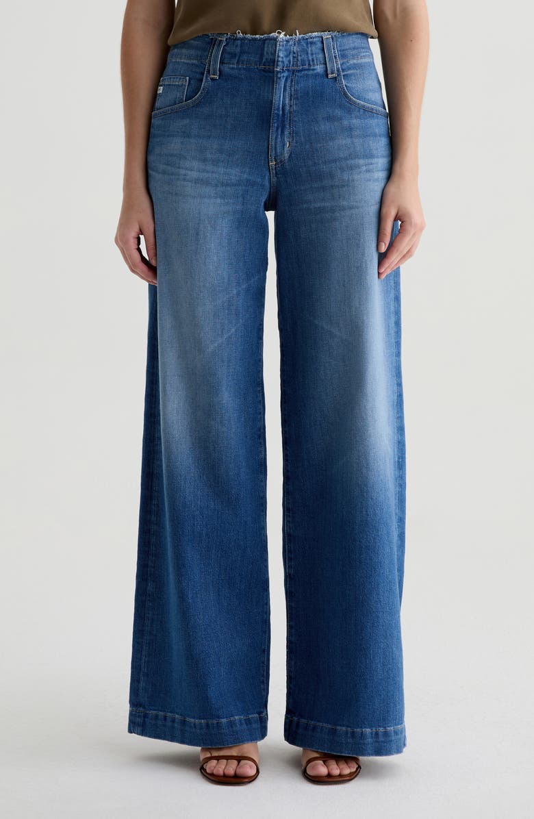 AG Deven High Waist Ultra Wide Leg Jeans, Main, color, Runway