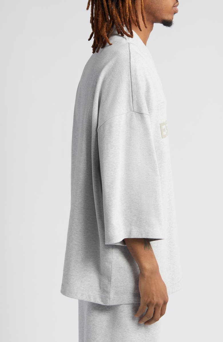 Fear of God Essentials Oversize V-Neck Football T-Shirt, Alternate, color, 