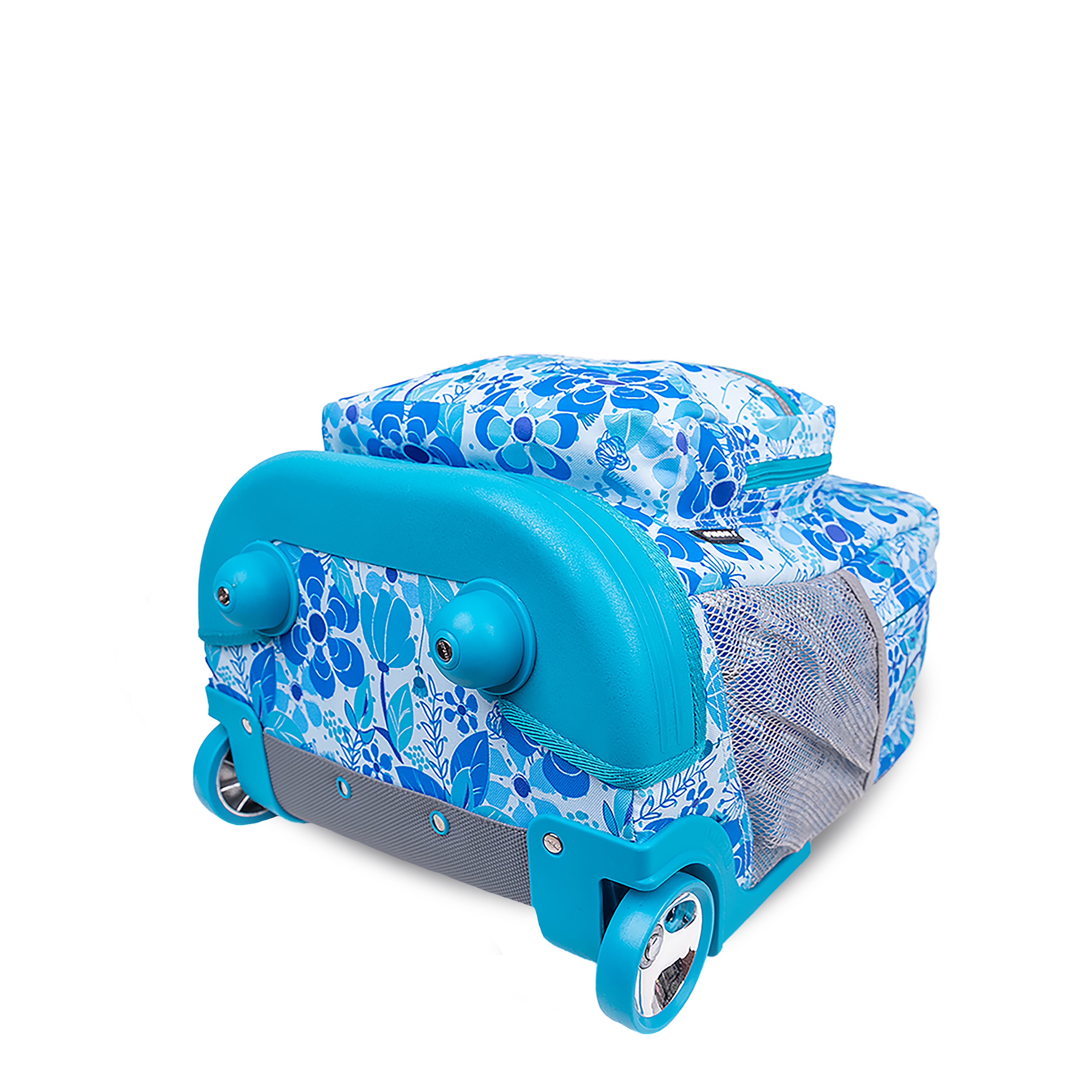 Sunrise 18" Kids Rolling Backpack, Alternate, color, Blue vine