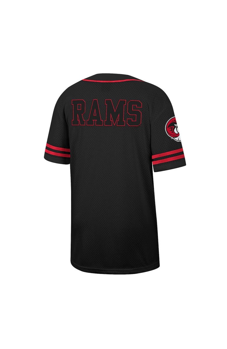 COLOSSEUM Men's Colosseum Black Winston-Salem State Rams Free Spirited Mesh Button-Up Baseball Jersey, Alternate, color, 