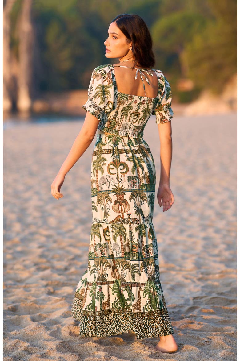 Cotton Voile Safari  Midi Skirt, Alternate, color, Multi