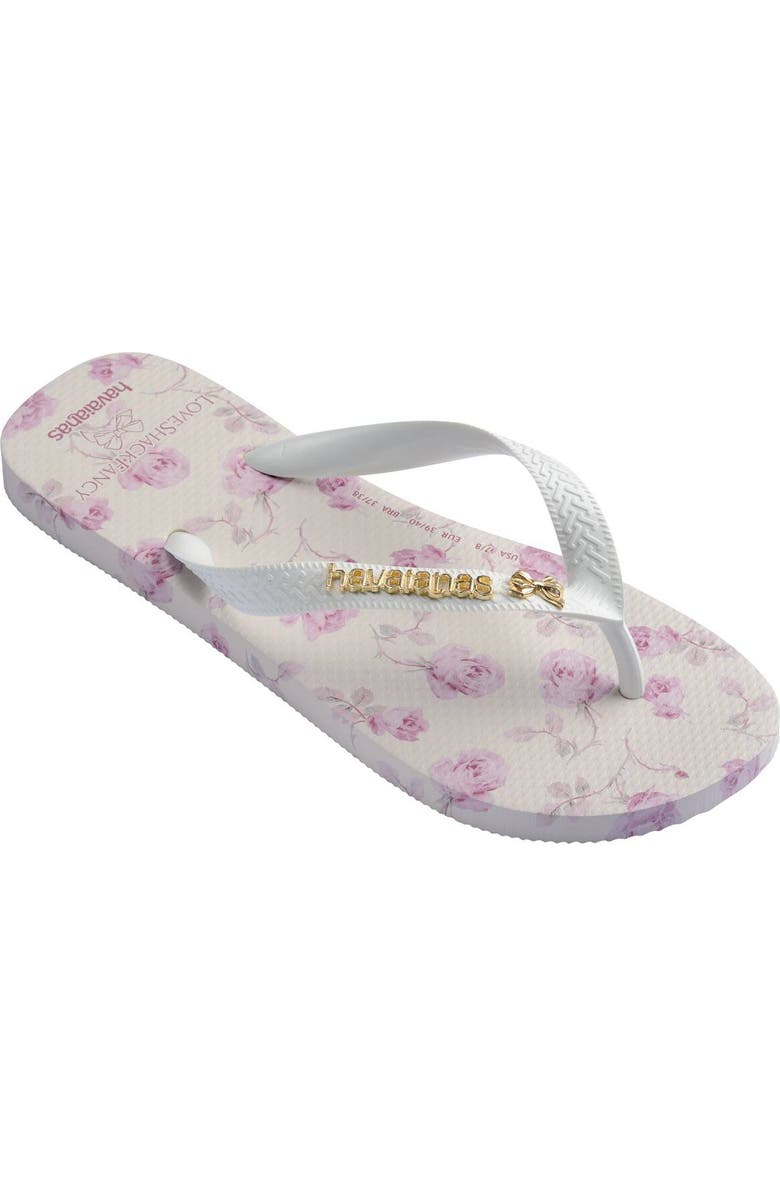 Havaianas x LoveShackFancy Top Ribbon Flip Flop, Main, color,