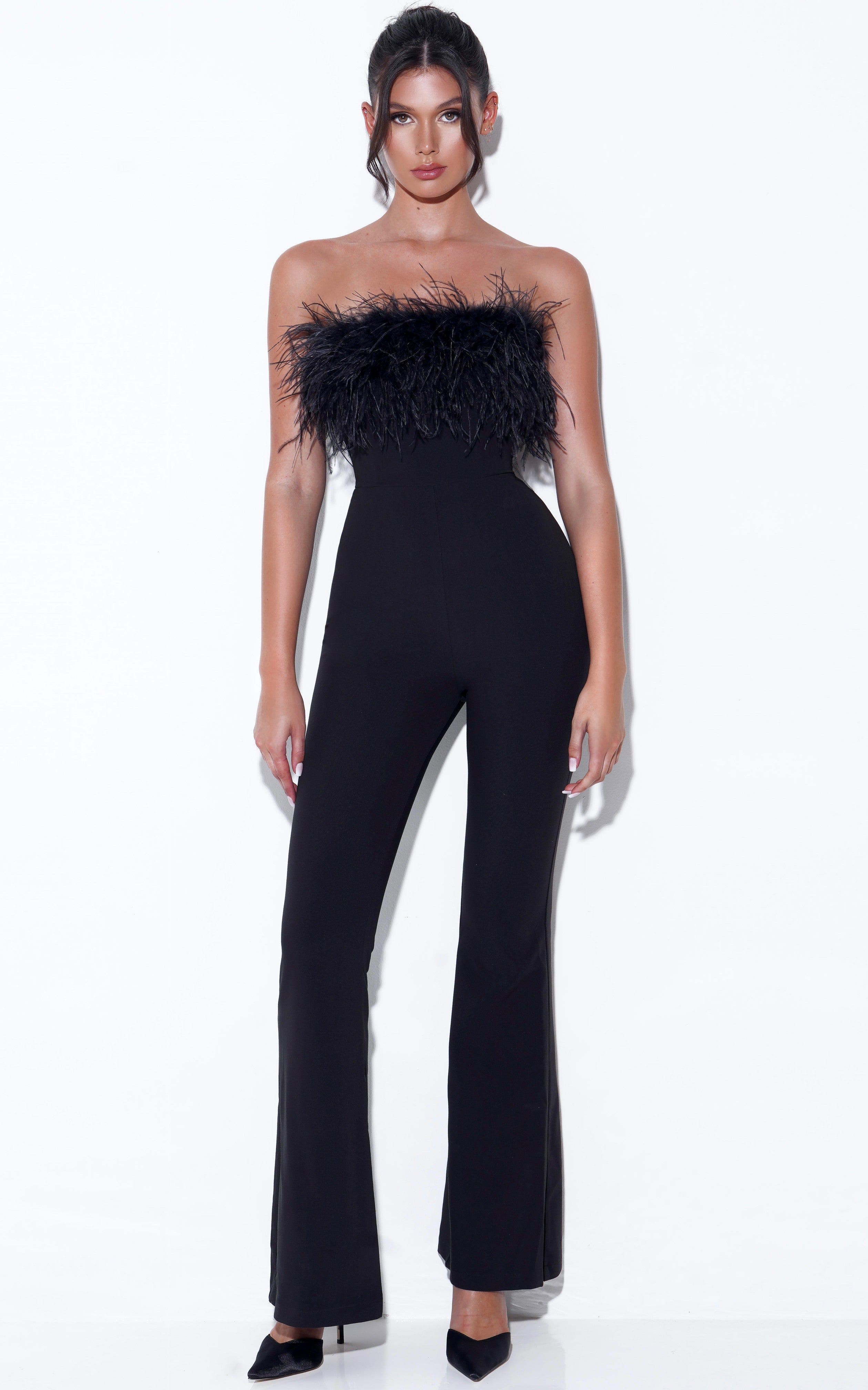 Miss Circle Kylan Feather Jumpsuits (Women) | Nordstrom