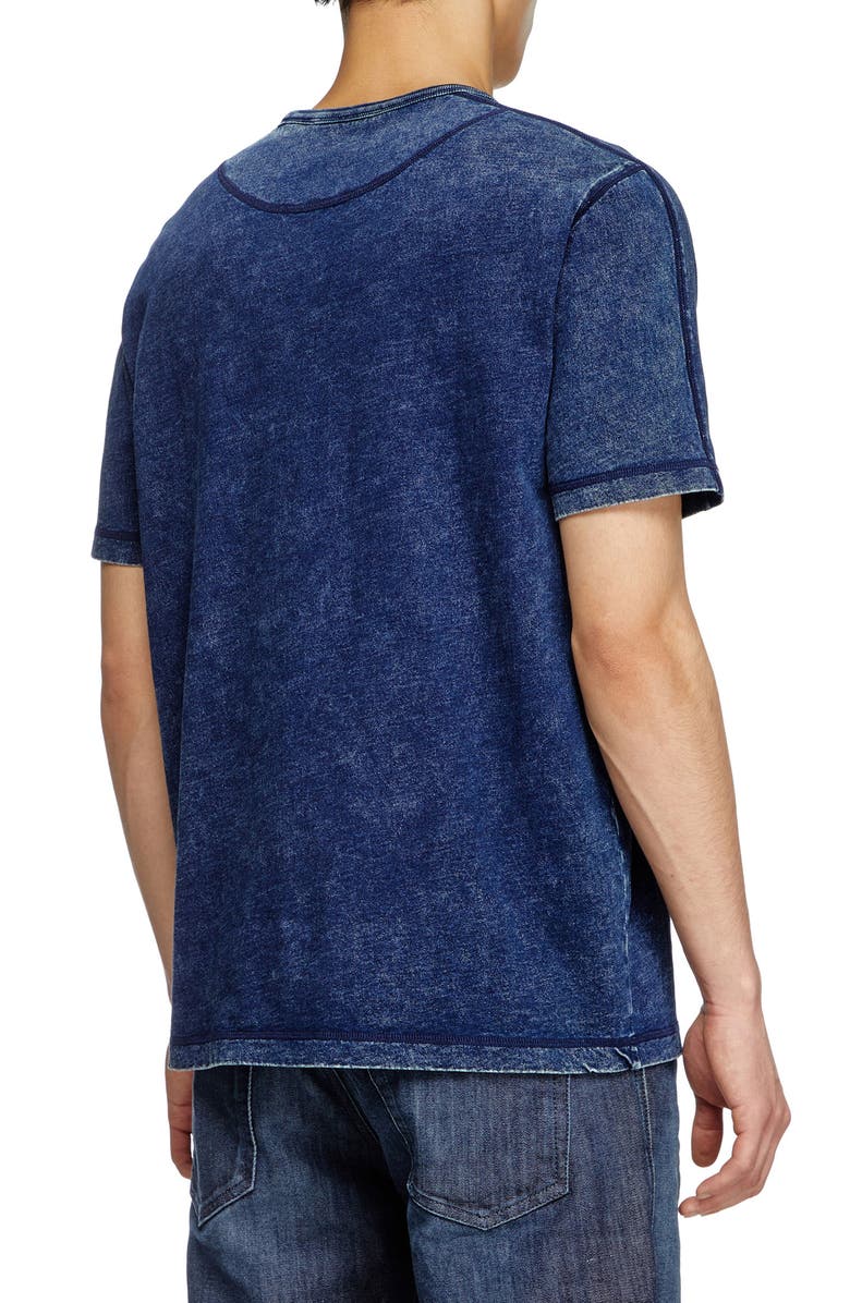 DIESEL<sup>®</sup> Denim Look Jersey T-Shirt, Alternate, color, Denim