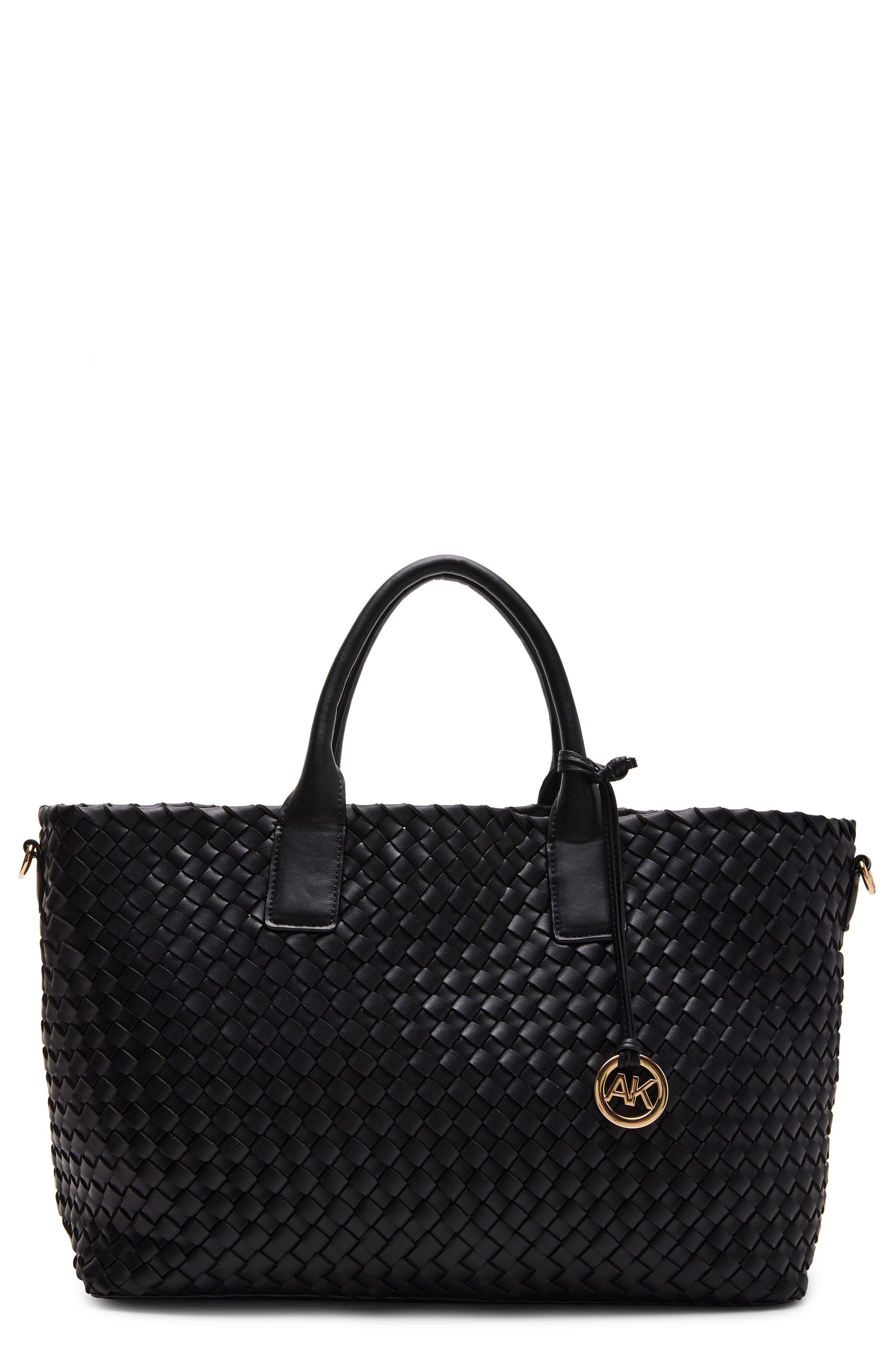 Anne Klein Large Woven Tote, Main, color, 