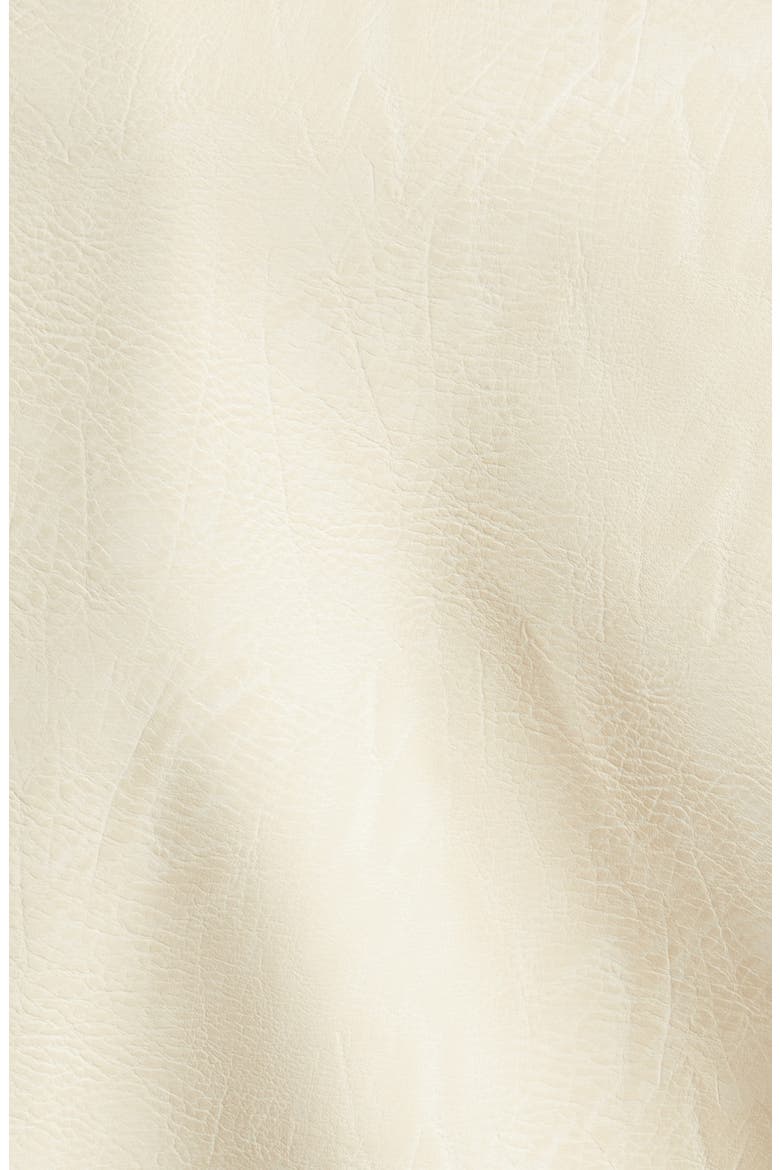 Zoe Faux Leather Moto Jacket, Alternate, color, GARDENIA