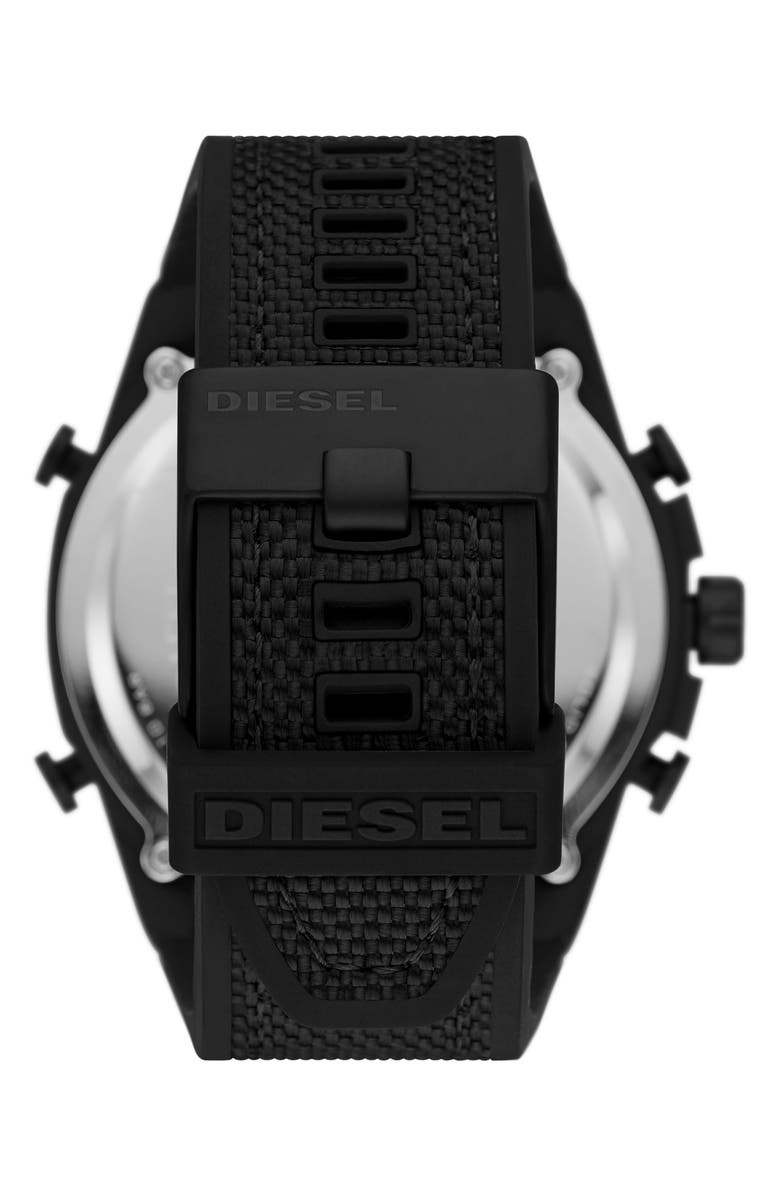 DIESEL<sup>®</sup> Mega Chief Nylon Strap Watch, 51mm, Alternate, color, 