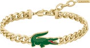 Lacoste Arthor Crocodile Pendant Bracelet