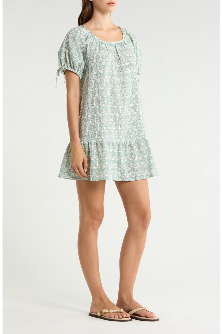 Clio Tiered Minidress, Alternate, color, OLIVA PRINT