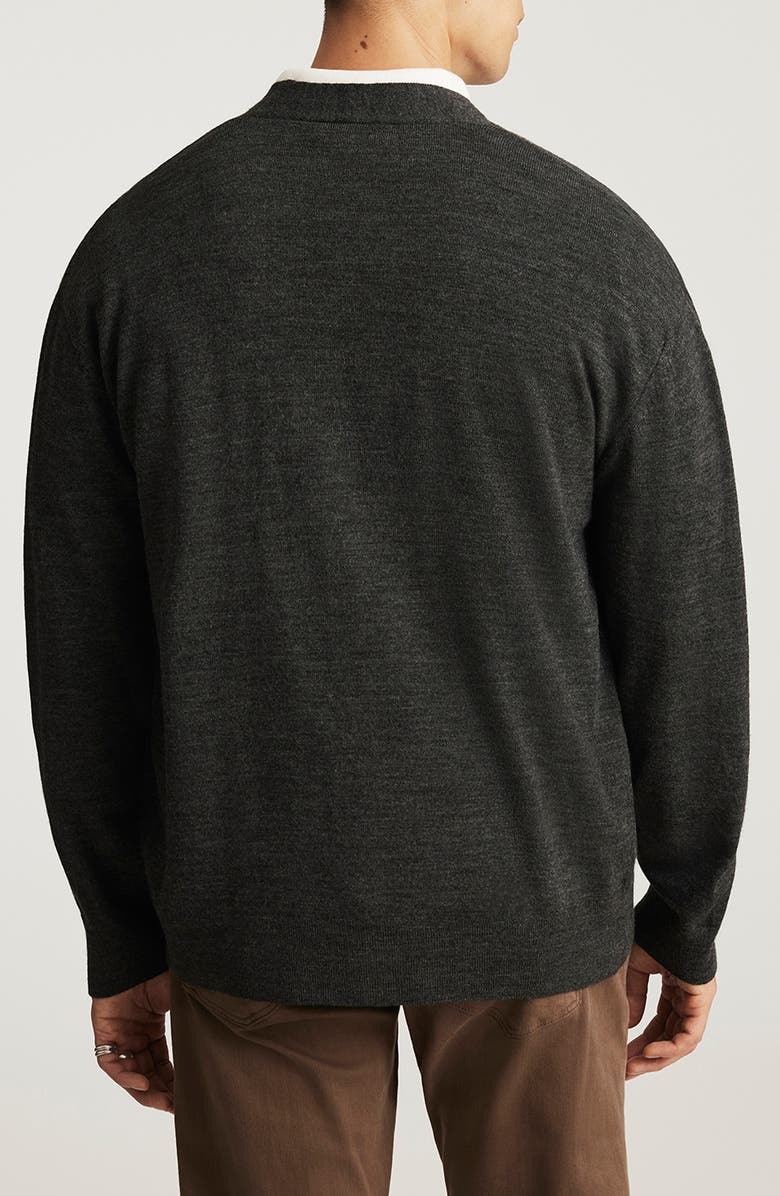 Mavi Jeans Relaxed V-Neck Cardigan, Alternate, color,