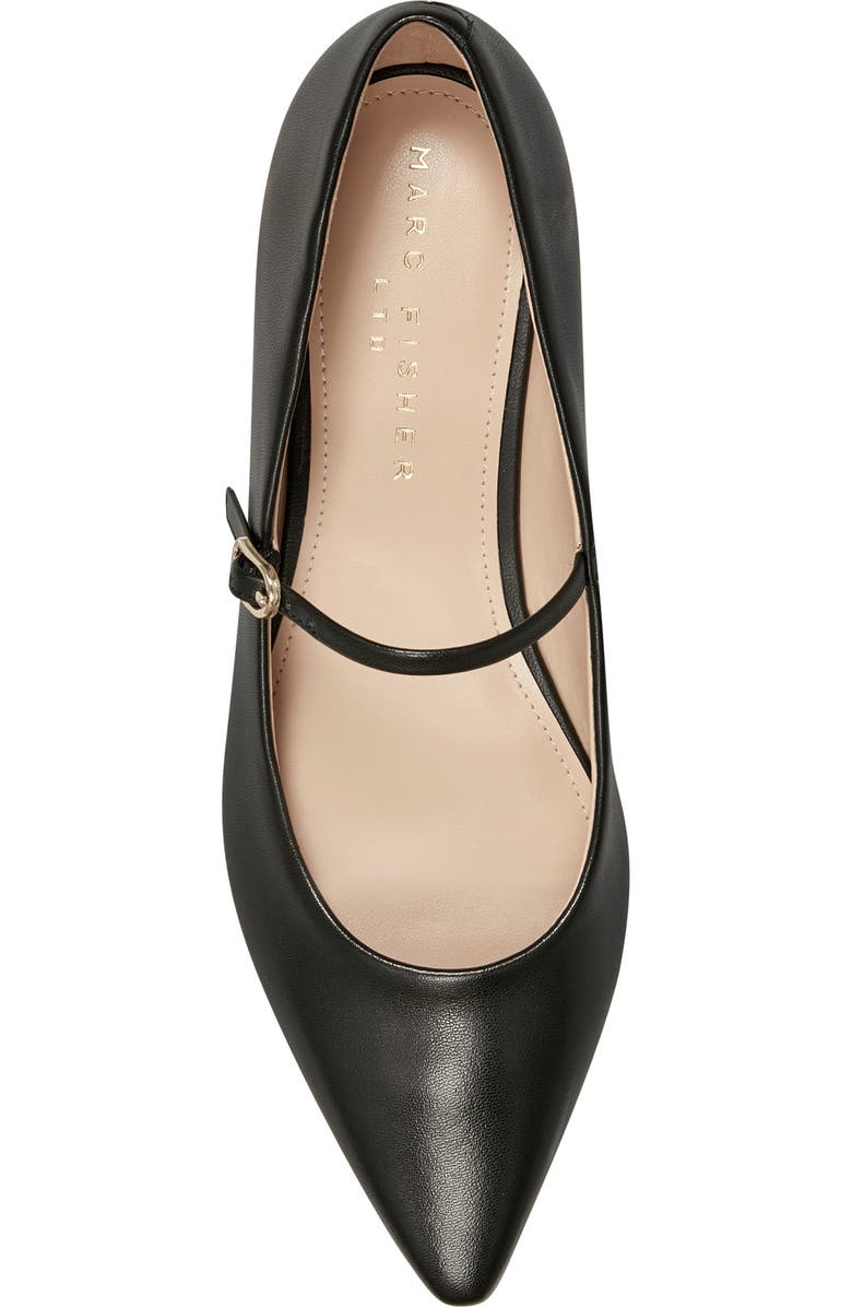 Marc Fisher LTD Daner Pointed Toe Flat, Alternate, color, Black