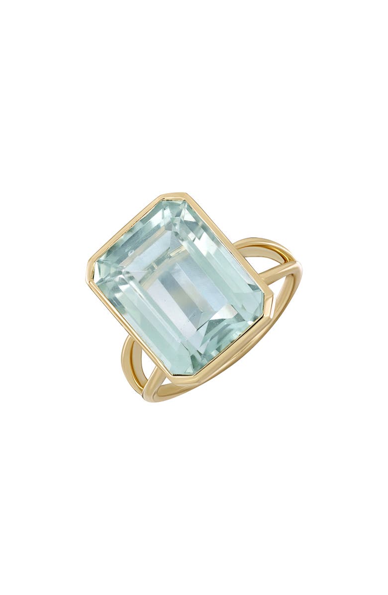 Bony Levy Color Bezel Set Green Amethyst Ring, Main, color, 14Ky