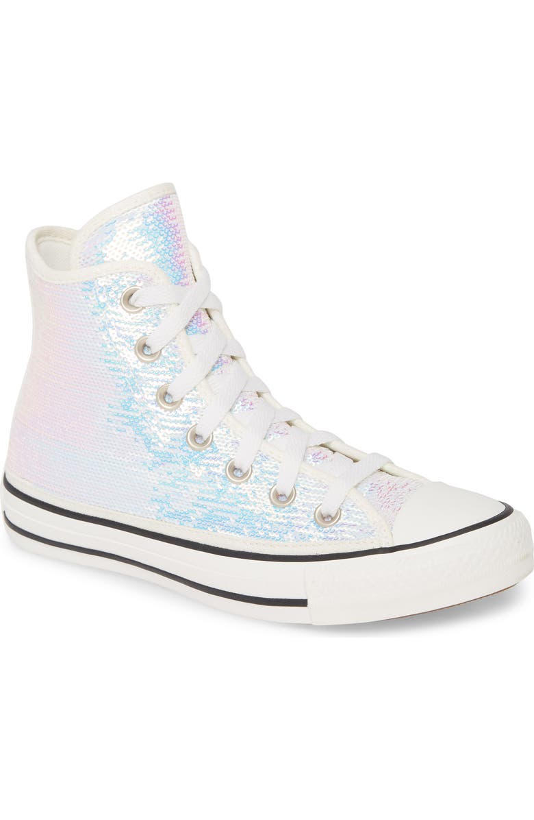 Converse Chuck Taylor<sup>®</sup> All Star<sup>®</sup> Sequin High Top Sneaker, Main, color,