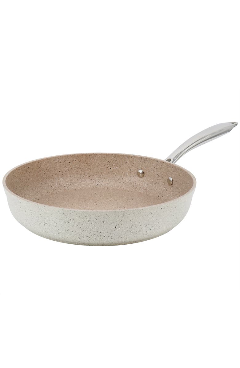Korkmaz Granita Aluminum Nonstick 12 Inch Frying Pan, Main, color, Beige
