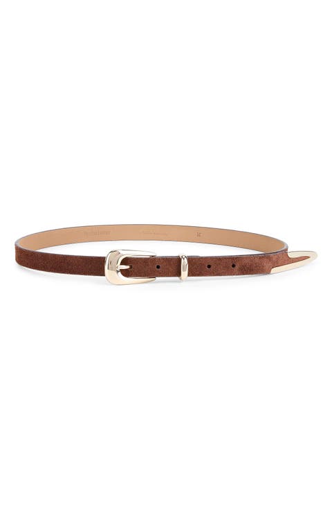 Liquid Metal Western Buckle Belt