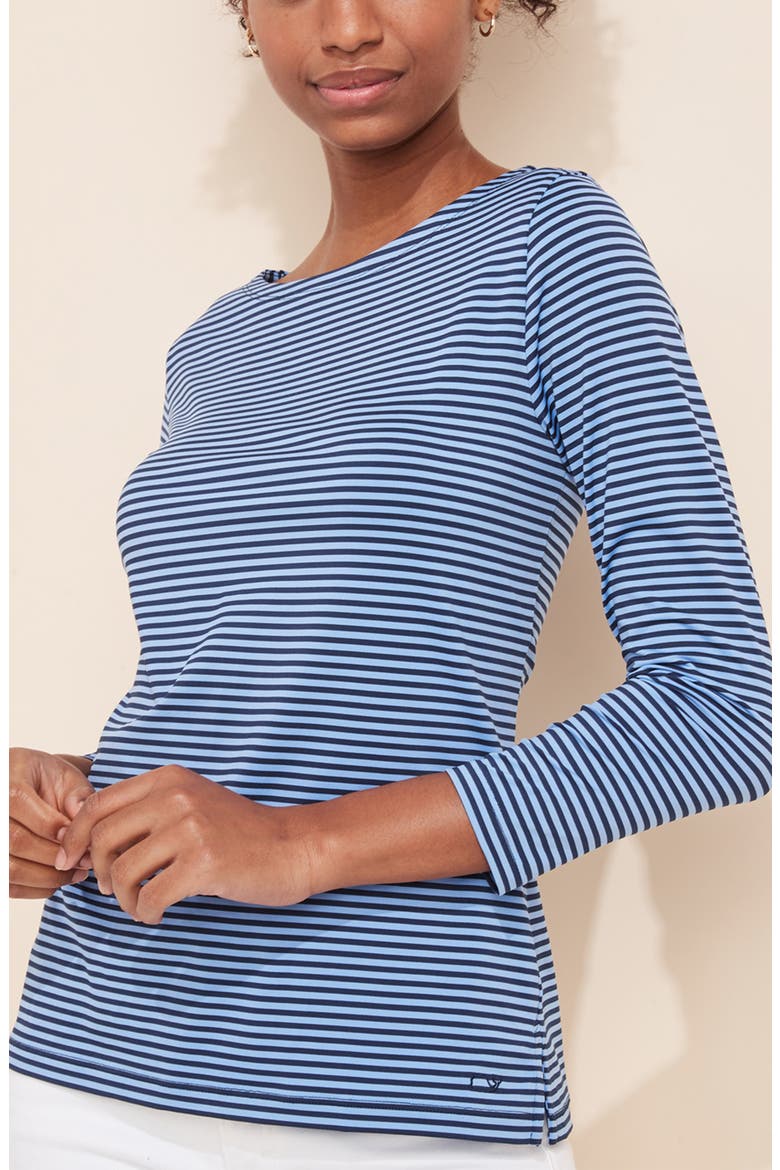 Sankaty Stripe Boat Neck Top, Alternate, color, NEWPORT/ DEEP BAY